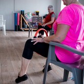 Elderly fitness class