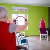 Elderly fitness class