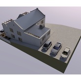 Render for proposed addition to existing house, De Kelders