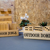 Large Outdoor Jenga and Dominoes