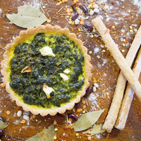 Spinach & feta quiche