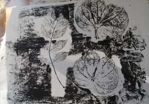 Mono-printing and pastels