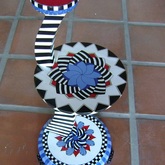 Swan Necked 3 Tier Table