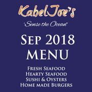 KabelJoe's September 2018 Menu
