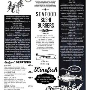 Menu Page 1 - Starters etc