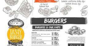 Menu Page 3 - Sushi & Burgers