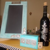 Very unusual embossed pewter items