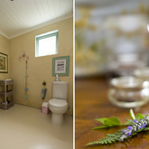 Yellow room bathroom decor