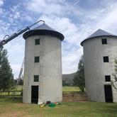 Constructed and fitted two roof frames for the silos at Kleinriver Cheese - Overberg Sandblasting & Coatings - Xplorio™ Stanford