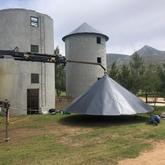 Constructed and fitted two roof frames for the silos at Kleinriver Cheese - Overberg Sandblasting & Coatings - Xplorio™ Stanford