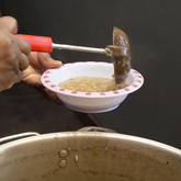 Serving soup