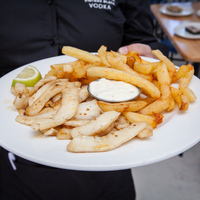 Calamari and chips