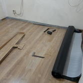 Laminate floor installation
