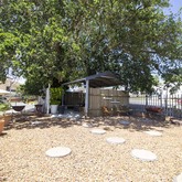 Entertainment area with roof