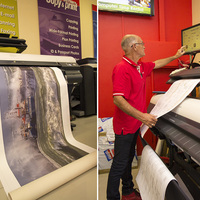 Large sheet copying canvas