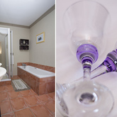 Purple room bathroom