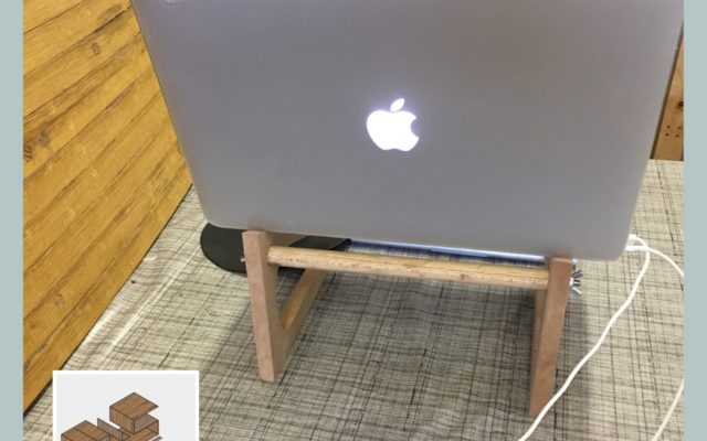 M+S Designs Laptop Stand Back View