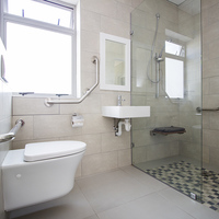 Wheelchair friendly bathroom