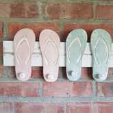 Beach Flops - Pink/Teal