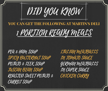 Ready-Made Dinners in Stanford Village