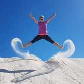 Gansbaai - Amazing Grace B&B - playing by the sea