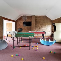 We have 2 games rooms with activities for young and old