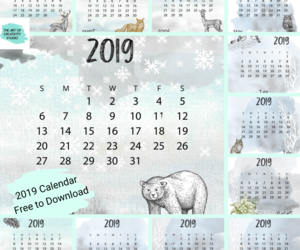 2019 WINTER CALENDAR