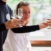 Handing out starters 