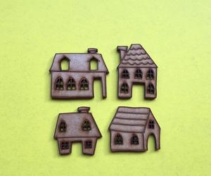 Cute Mini Laser Cut Houses