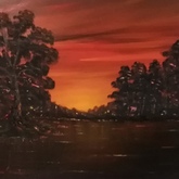 Sunset after big rains