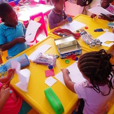 Betty's Bay - Penguinkidz Pre-School - Learners being creative