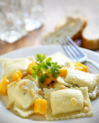 Recipe: Pumpkin Raviolo with Burnt Sage Butter