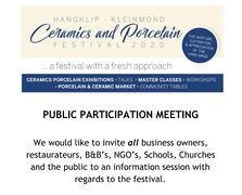 Public Participation Meeting - Ceramic & Porcelain Festival
