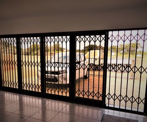 Retractable Security Door Installation