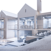 Prinsloo Architectural Design Office Hermanus - Rendered Proposal for new House