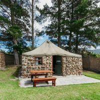 Rondawels with tented roofs