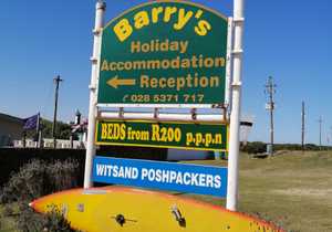Thanking Barry's Accommodation & Clients in Witsand