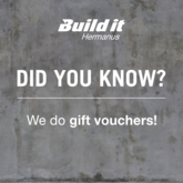 We Do Gift Vouchers - Hermanus Build It
