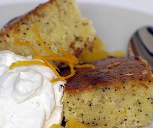 Malva Pudding with Naartjie and Poppy Seeds Recipe