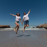 Hermanus - MVD Photography - Couple Jumping