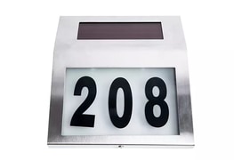 Solar-Powered Address Light