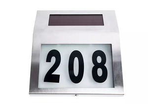 Solar-Powered Address Light