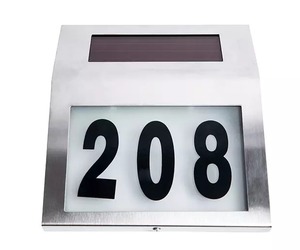 Solar-Powered Address Light