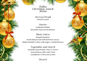 Christmas Lunch Menu