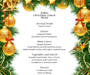 Christmas Lunch Menu