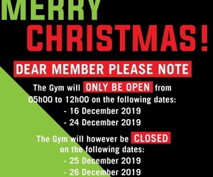 Holiday Season Operating Hours