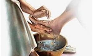 Jesus was dissipel se voete