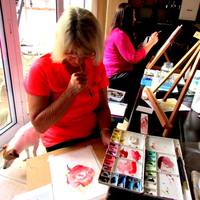 Penny Painting Roses