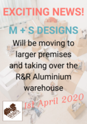 M + S Designs Is Moving!