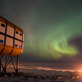 SANSA Hermanus - Antarctic Base and Aurora 